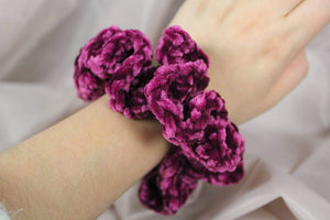 Velvet Crochet Scrunchie