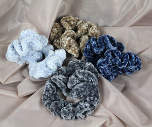 Velvet Crochet Scrunchie