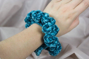 Velvet Crochet Scrunchie